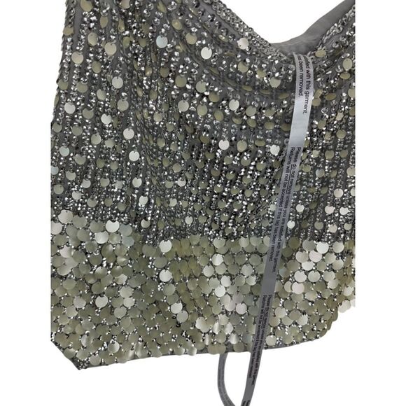 Nasty Gal Hand Embellished Sequin Mini Skirt NWT - Picture 6 of 10